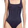 Plain Vanilla & Other Brands We Love Gottex - Classic Paloma Square Neck Swimsuit Black 23PA172U Online