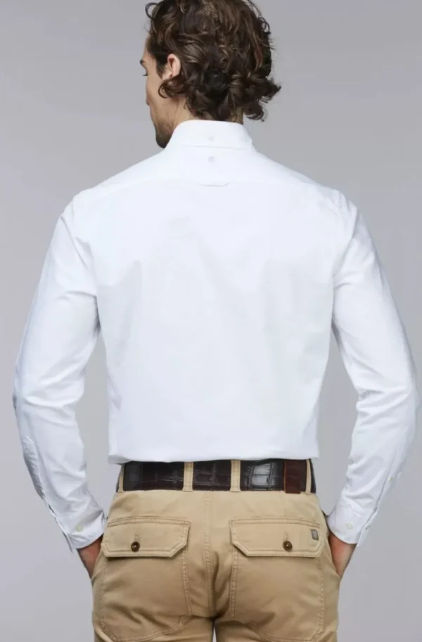 HANSEN & JACOB - Classic Oxford Shirt White 10 New