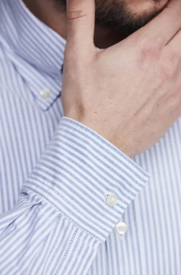 HANSEN & JACOB - Classic Oxford Shirt Light Blue 42 Online