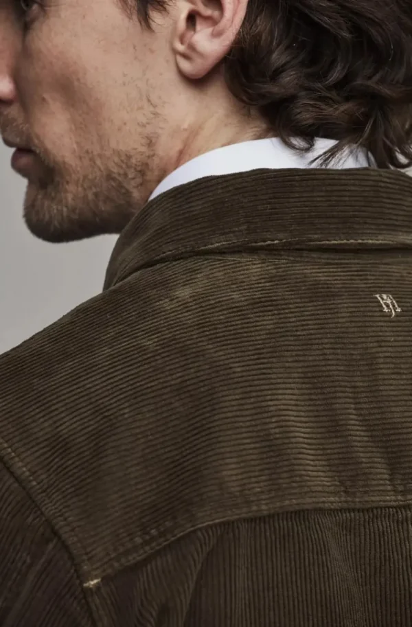 HANSEN & JACOB - Corduroy Noxus Overshirt 66 Brown Clearance