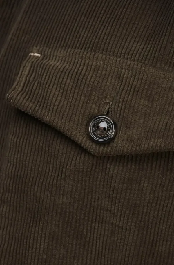HANSEN & JACOB - Corduroy Noxus Overshirt 66 Brown Clearance