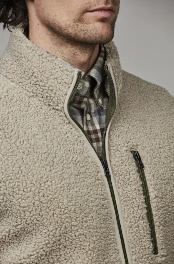 HANSEN & JACOB - Pile Fleece Jacket Sand 14 Clearance