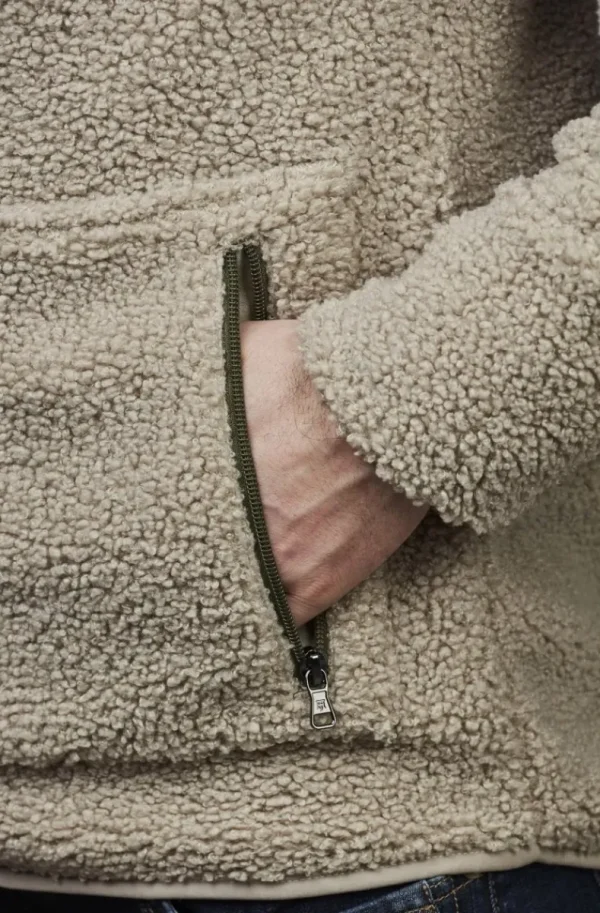 HANSEN & JACOB - Pile Fleece Jacket Sand 14 Clearance