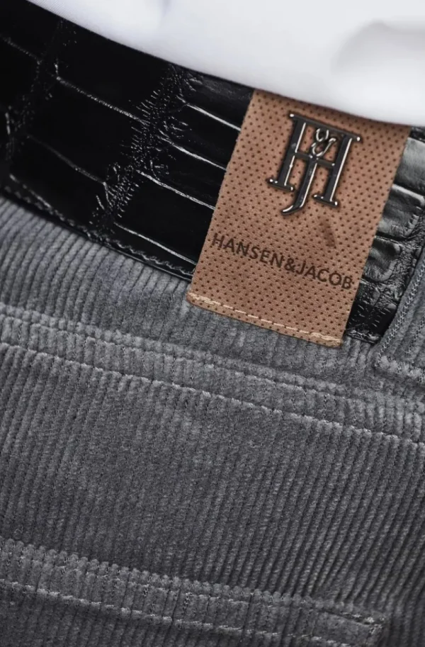 HANSEN & JACOB - 5PKT Ceredo Soft Cord Grey Online