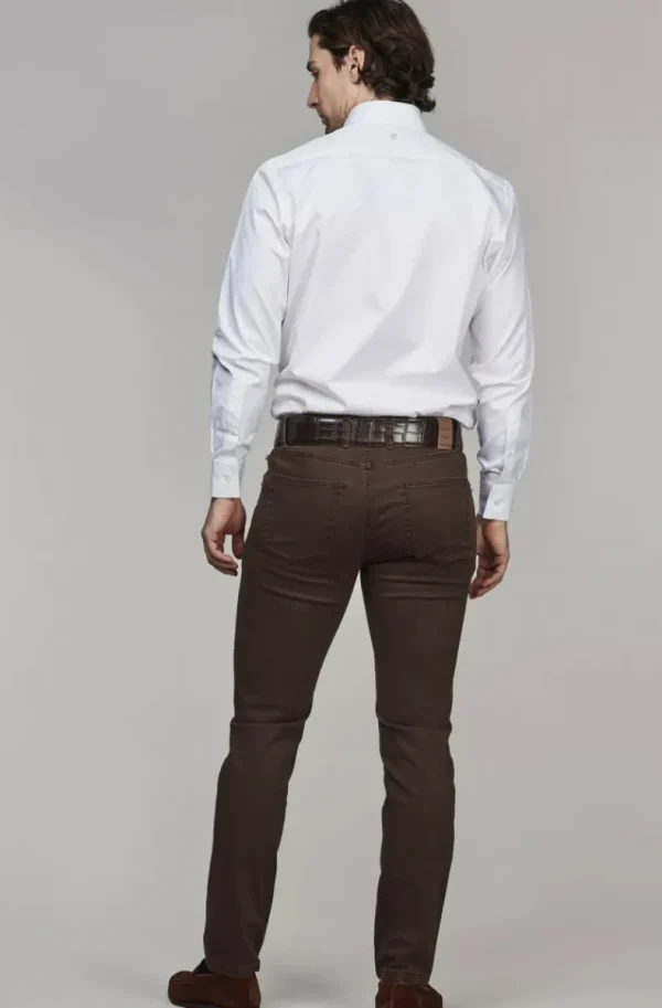 HANSEN & JACOB - 5-PKT Silk Touch Okado 66 Brown Fashion