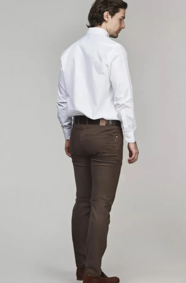 HANSEN & JACOB - 5-PKT Silk Touch Okado 66 Brown Fashion