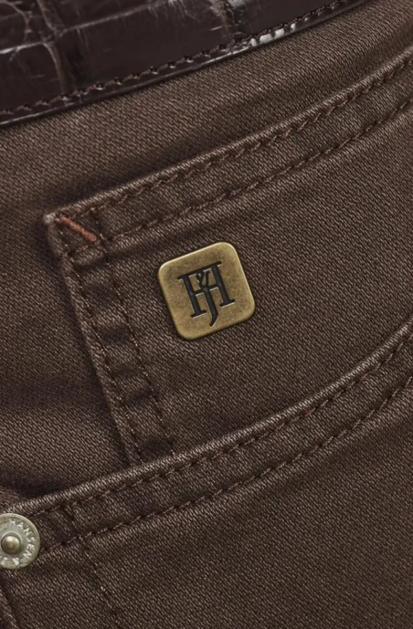 HANSEN & JACOB - 5-PKT Silk Touch Okado 66 Brown Fashion