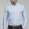 HANSEN & JACOB - Positano Button Down Shirt Blue 44 Outlet