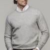 HANSEN & JACOB - Pure Cashmere Crew Neck Knit - Light Grey 09 Fashion