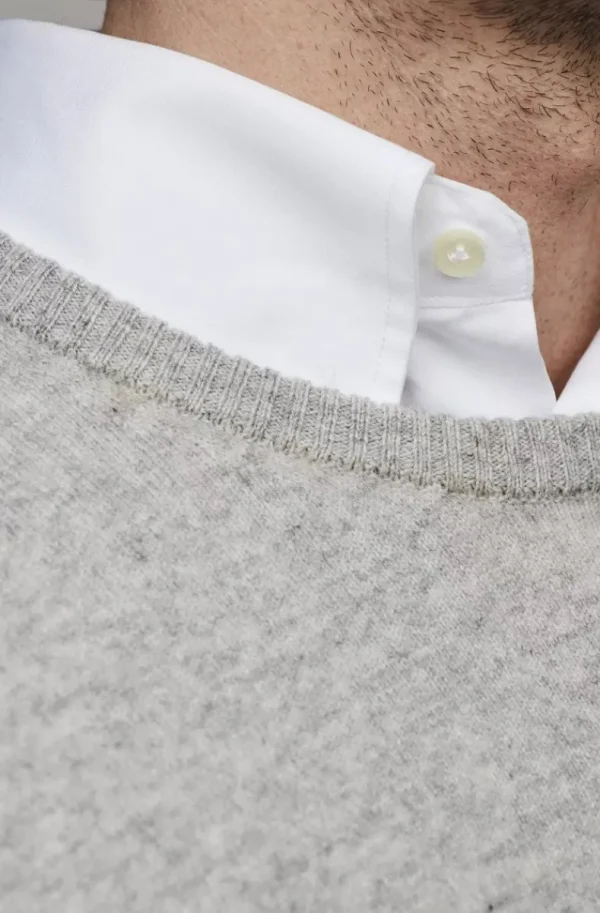 HANSEN & JACOB - Pure Cashmere Crew Neck Knit - Light Grey 09 Fashion