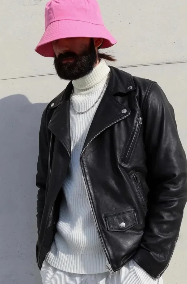 HUMAN SCALES - Adam Leather Jacket Black Sale