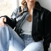 HUMAN SCALES - Billie Distressed Jacket - Black Hot
