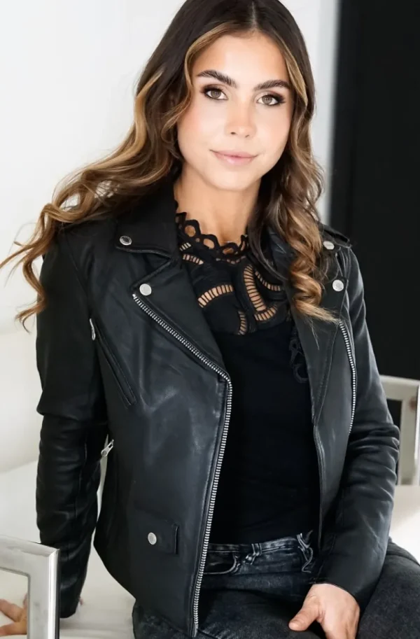 HUMAN SCALES - Eva Leather Jacket Black Clearance