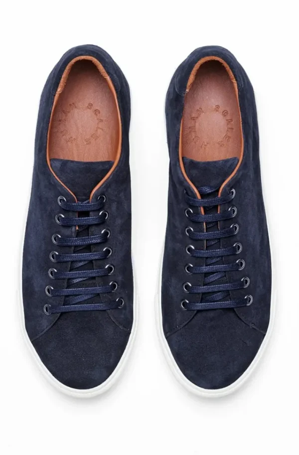 HUMAN SCALES - Mens Sneaker Herbert Suede Navy Discount