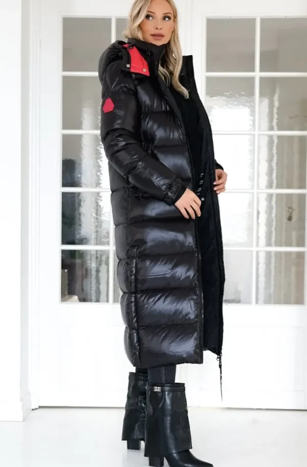 JACK1T - EZ Extra Long Puffer jacket - Black Fashion