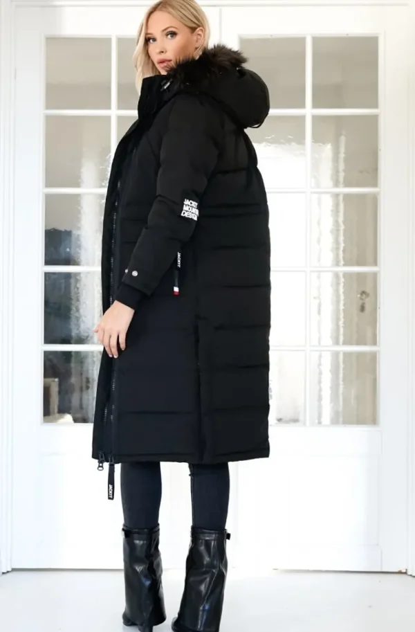 JACK1T - Neo Mountain Parka Extra Long - Black/Dark Bear Fashion