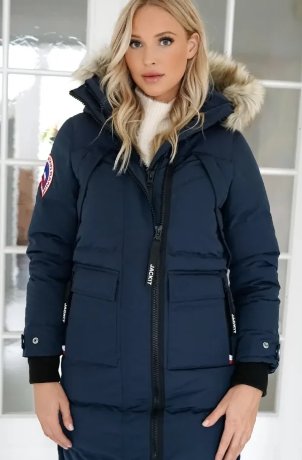 JACK1T - Neo Mountain Parka Extra Long - Ink/Wolf Clearance