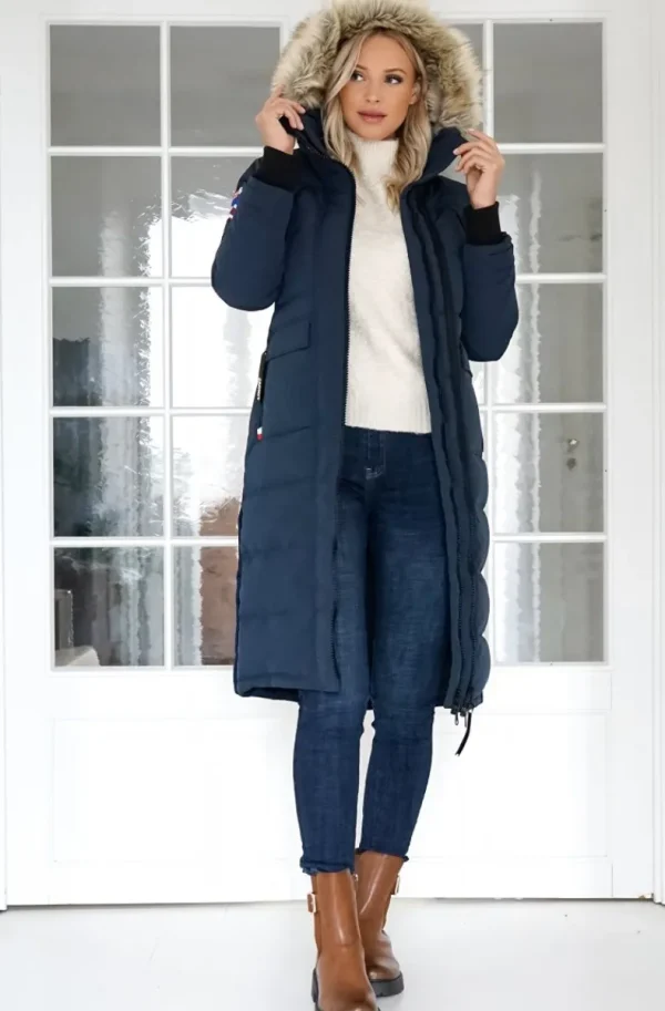 JACK1T - Neo Mountain Parka Extra Long - Ink/Wolf Clearance