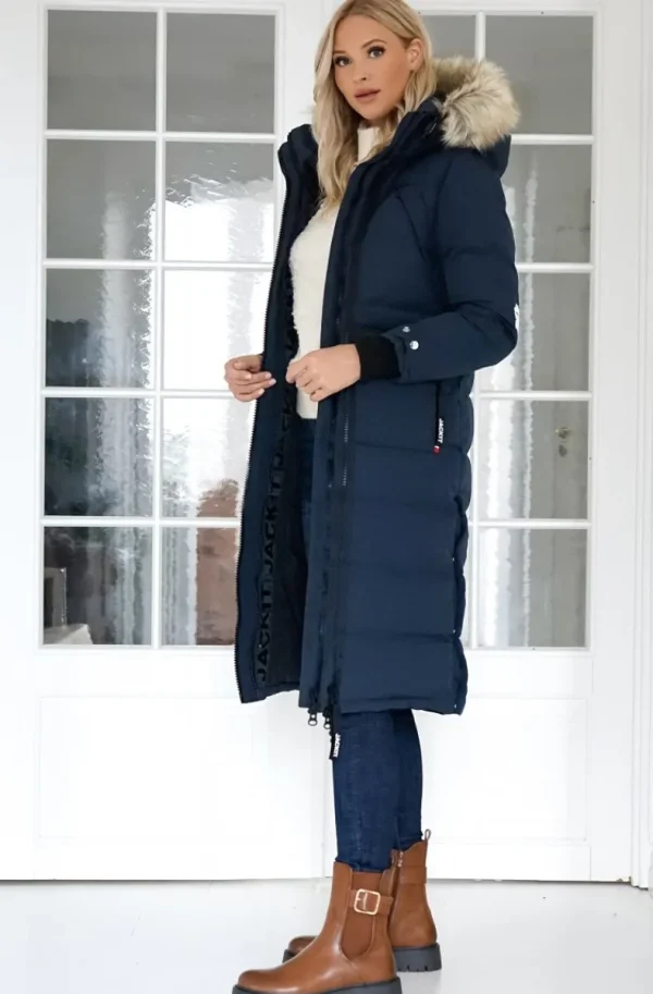 JACK1T - Neo Mountain Parka Extra Long - Ink/Wolf Clearance