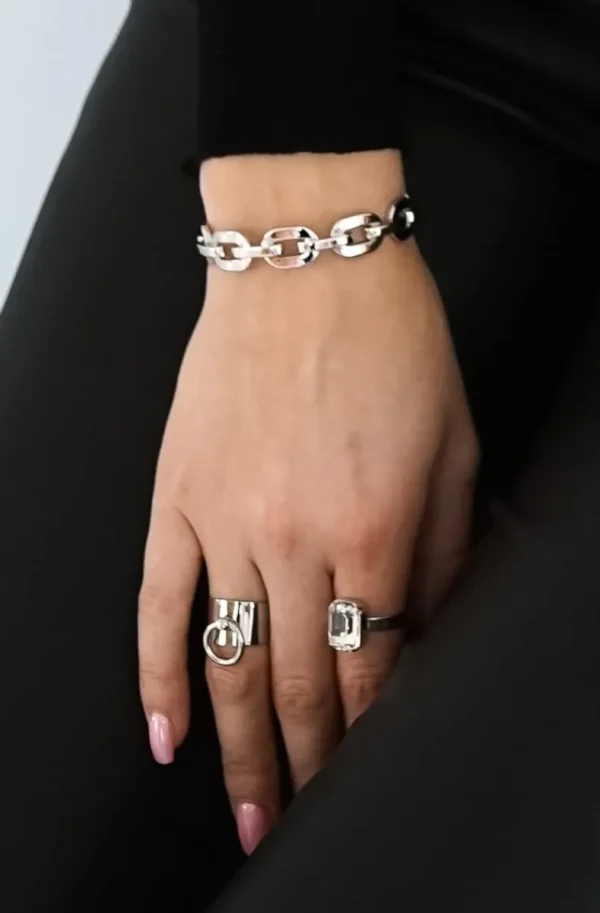 JANE & SOPHIE Jane and Sophie - chain bracelet silver New