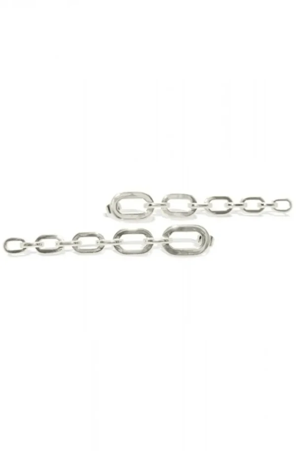 JANE & SOPHIE Jane and Sophie -Chain Earrings - Silver Hot