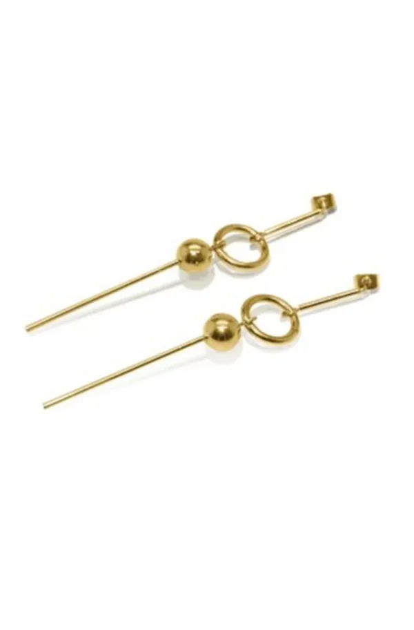 JANE & SOPHIE Jane and Sophiie - Circle Pin Earring - Gold Discount