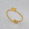 MIXED BRANDS - Adjustable Ring Heart BA159 - Gold Online