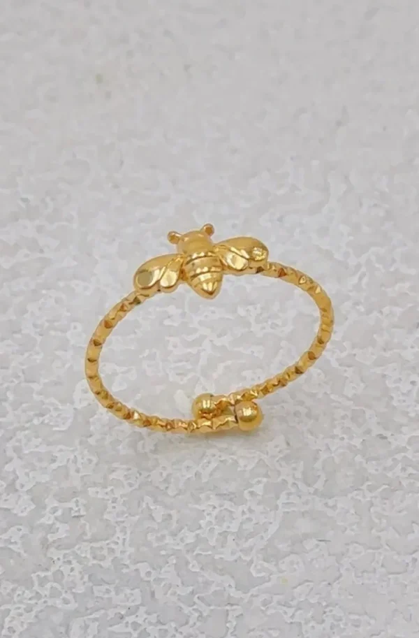 MIXED BRANDS - Adjustable Ring Bee BA157 - Gold Online