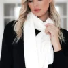 MIXED BRANDS - Angora Scarf 16197 - White Outlet