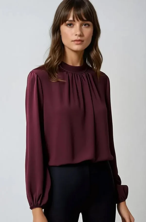 MIXED BRANDS - Anielly Blouse 0219 - Burgundy New