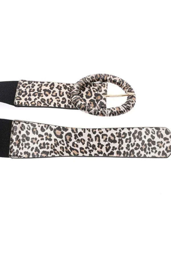 MIXED BRANDS - Animal Print Belt Leo - Beige Outlet