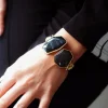MIXED BRANDS - Bangle with 2 stones 550 - Black Sale