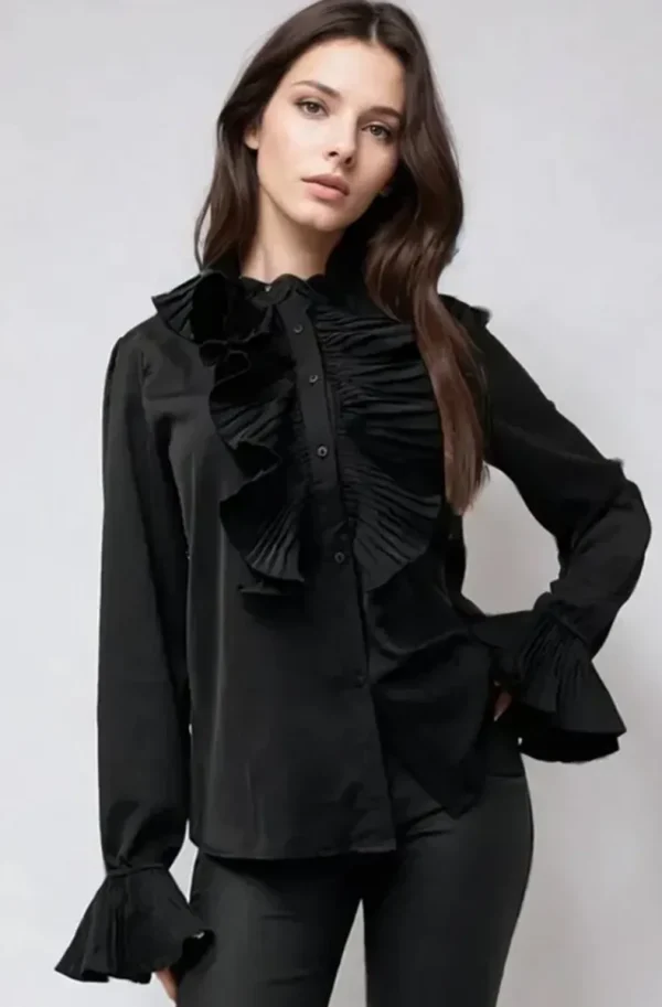 MIXED BRANDS - Blouse 9603 - Black Discount