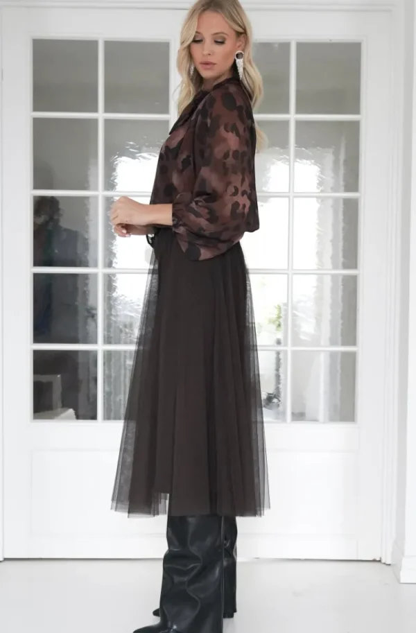 MIXED BRANDS - Blouse Aniella 8806 - Brown Discount
