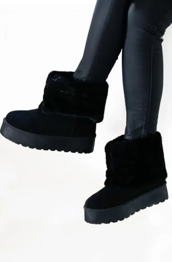 MIXED BRANDS - Boot with fake fur 2057 - Black Sale