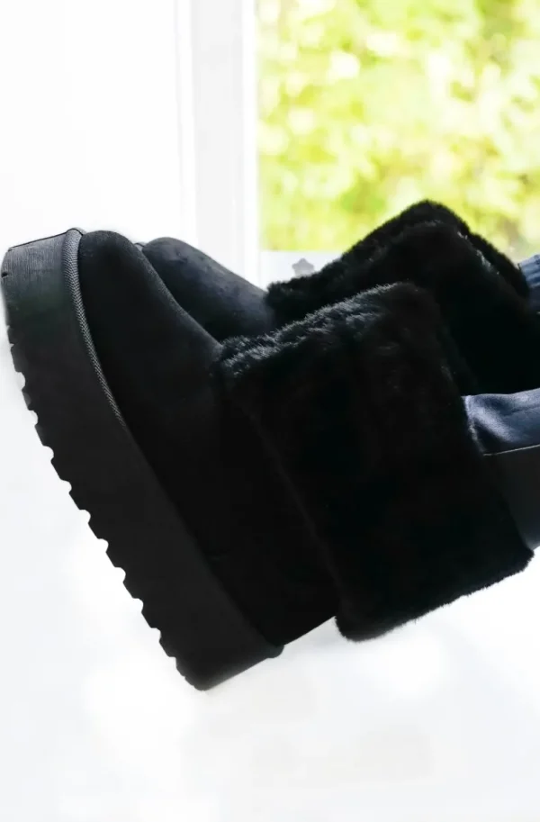 MIXED BRANDS - Boot with fake fur 2057 - Black Sale