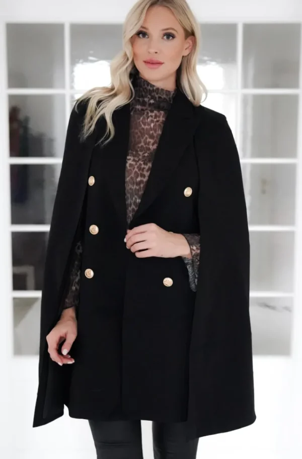 MIXED BRANDS - Cape Kavaj/Klänning1823 - Black Clearance