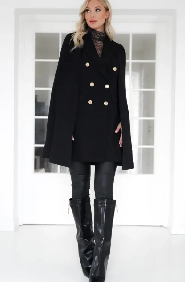 MIXED BRANDS - Cape Kavaj/Klänning1823 - Black Clearance