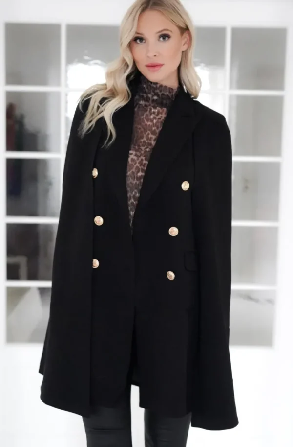 MIXED BRANDS - Cape Kavaj/Klänning1823 - Black Clearance