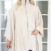 MIXED BRANDS - Cape Rollneck with zip - Ivory Clearance