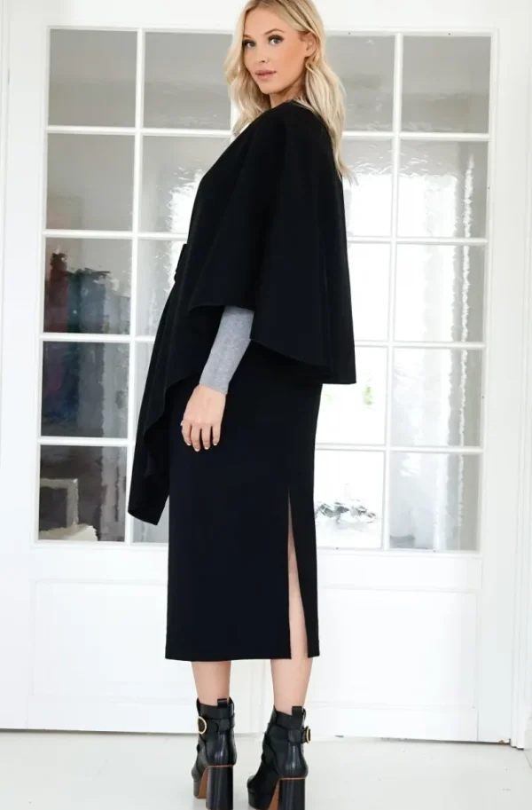MIXED BRANDS - Cape with knot - Black New
