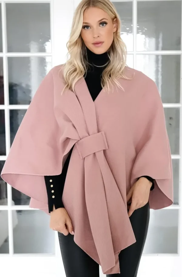 MIXED BRANDS - Cape with knot - Pastel Pink New