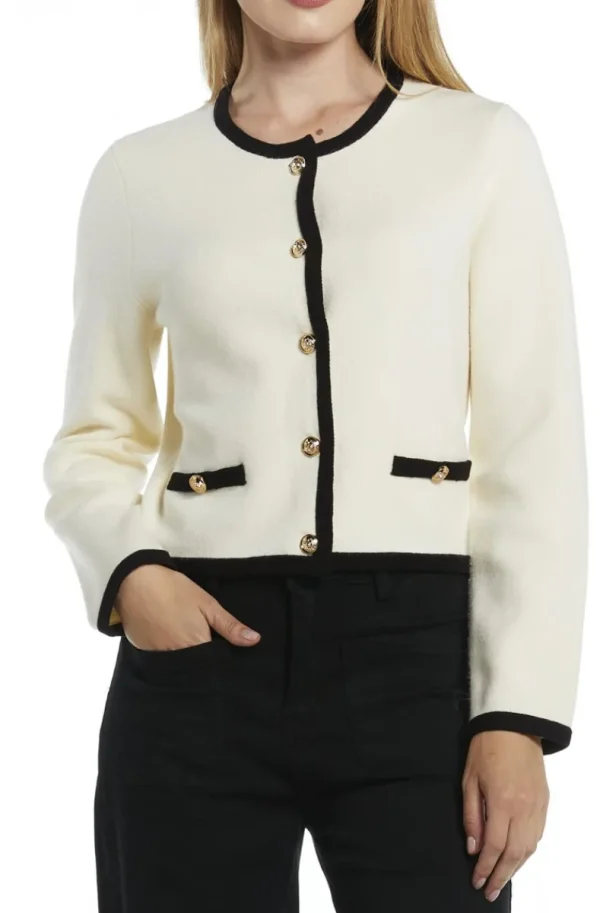 MIXED BRANDS - Chanel Style Cardigan - 6186 - Panna Hot