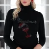 MIXED BRANDS - Christmas top with glass AZ301 - Black Online