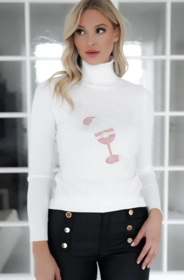 MIXED BRANDS - Christmas top with glass AZ301 - White Hot