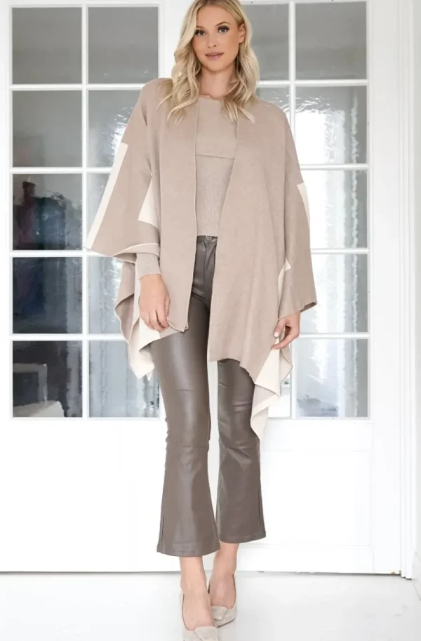 MIXED BRANDS - Coated pant Flare 6866 - Beige Online