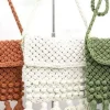MIXED BRANDS - Crochet bag with fringes 1321 - White Best