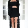 MIXED BRANDS - Crochet Kaftan L113 - Black Outlet