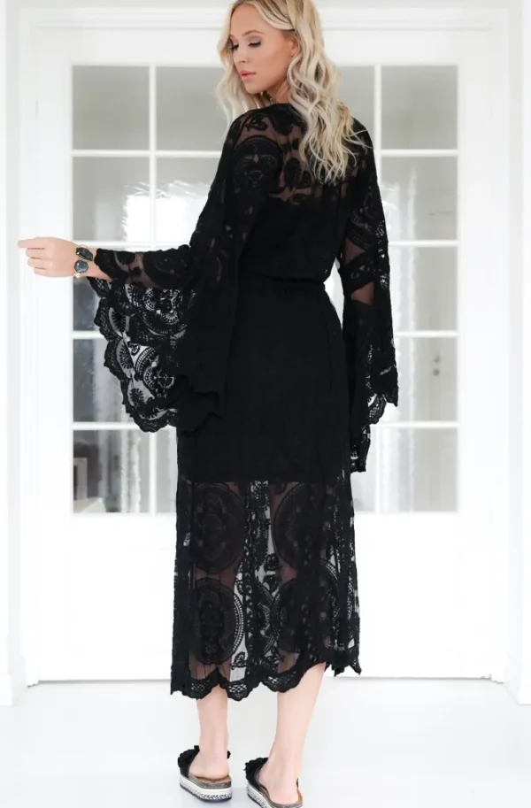 MIXED BRANDS - Crochet Kaftan L113 - Black Outlet
