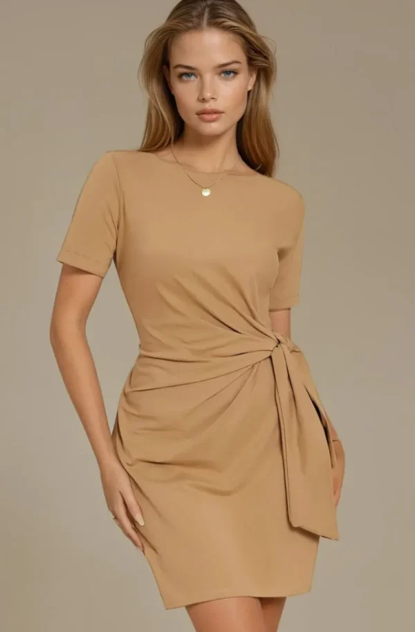 MIXED BRANDS - Dress 1541 - Taupe Fashion